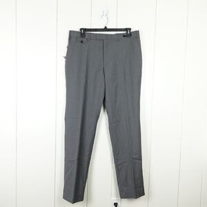 Ted Baker Endurance Sterling Small Checked Trouser Dress Pants Mens SZ 38L Gray